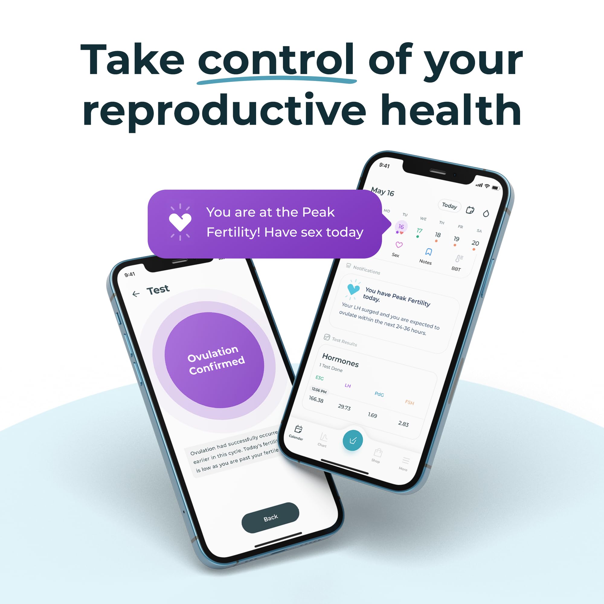 Ovulation window highlighting 6 fertile days