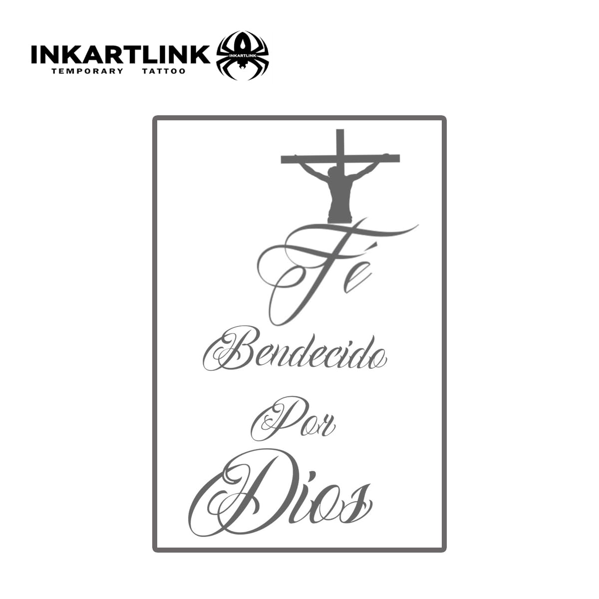 INKARTLINK Faith Blessing closeup showing ultra realistic tattoo texture