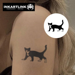 INKARTLINK floral design tattoo sheet 3: elegant details lasting 7–14 days.