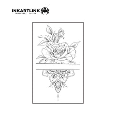 INKARTLINK Flower 18 easy application visual demonstrating quick 30-second method