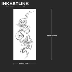 INKARTLINK Flower Ink design sheet 03 on skin, vibrant colors stay durable.