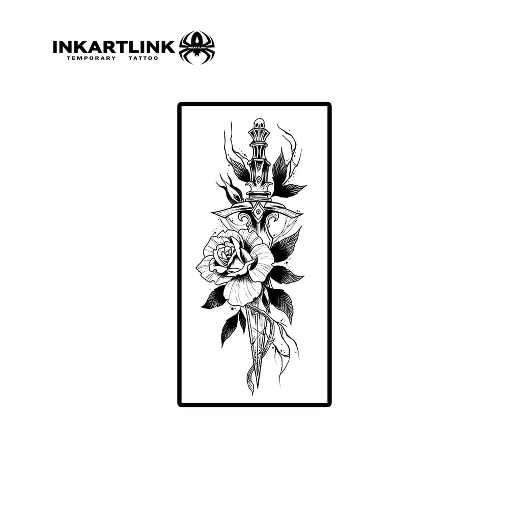 INKARTLINK Flowers 5 motif applied with 30-second transfer for easy wear