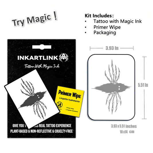 INKARTLINK primer wipe prepares skin for clean, even tattoo adhesion
