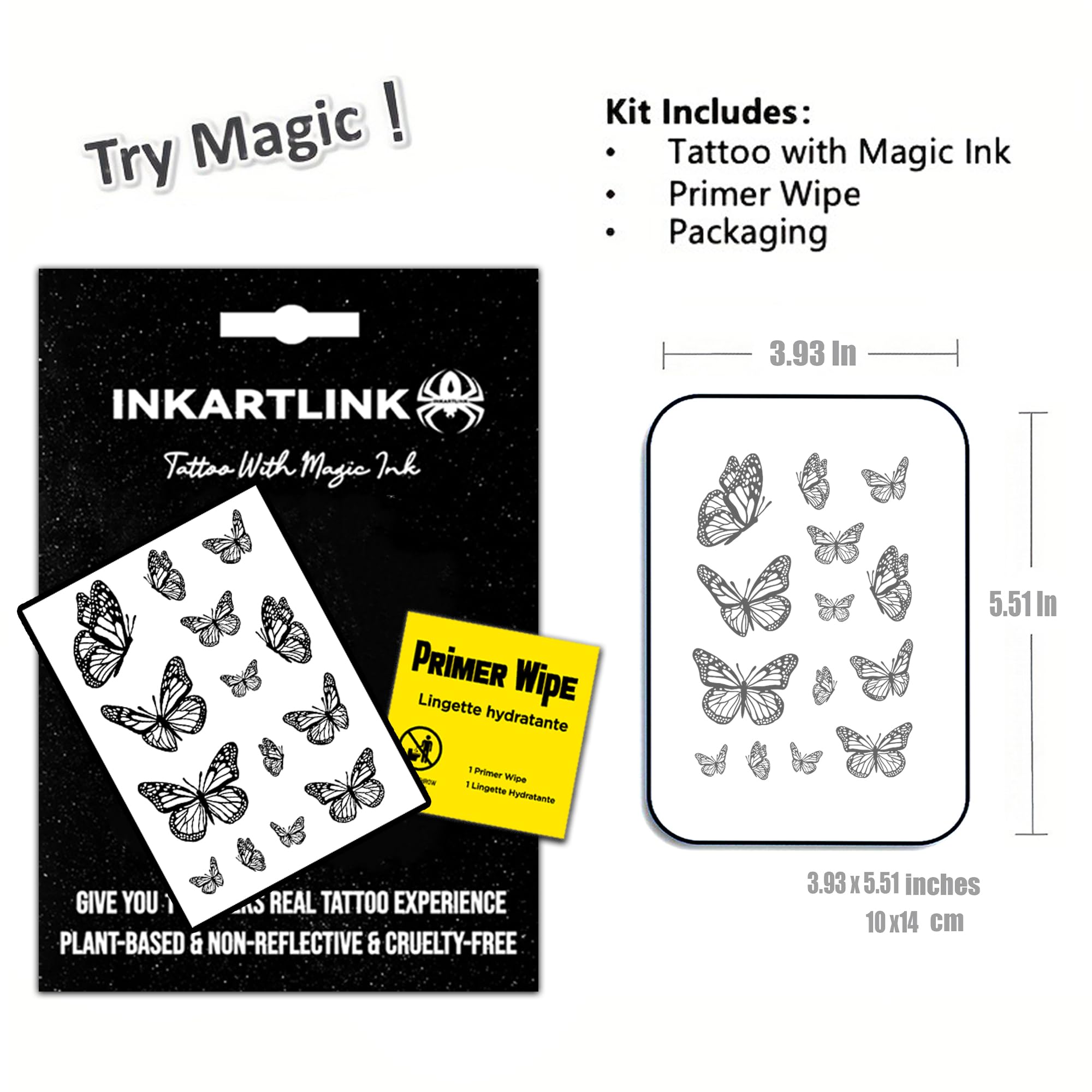 INKARTLINK primer-wipe demonstrates skin prep for a clean, long-lasting tattoo.