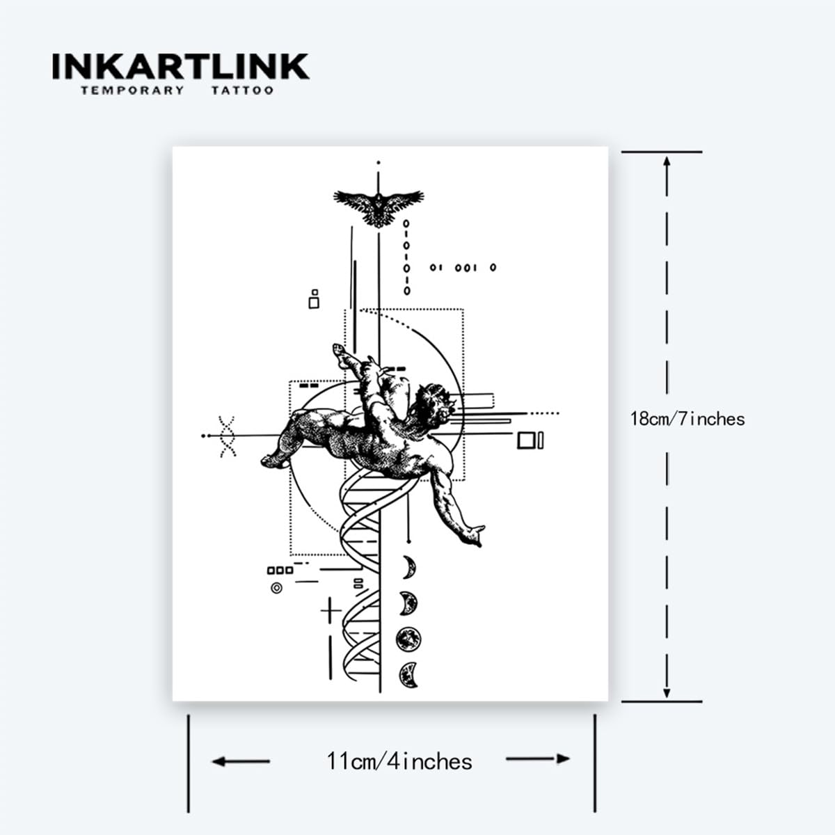 INKARTLINK realistic look tattoo delivers near-authentic skin art