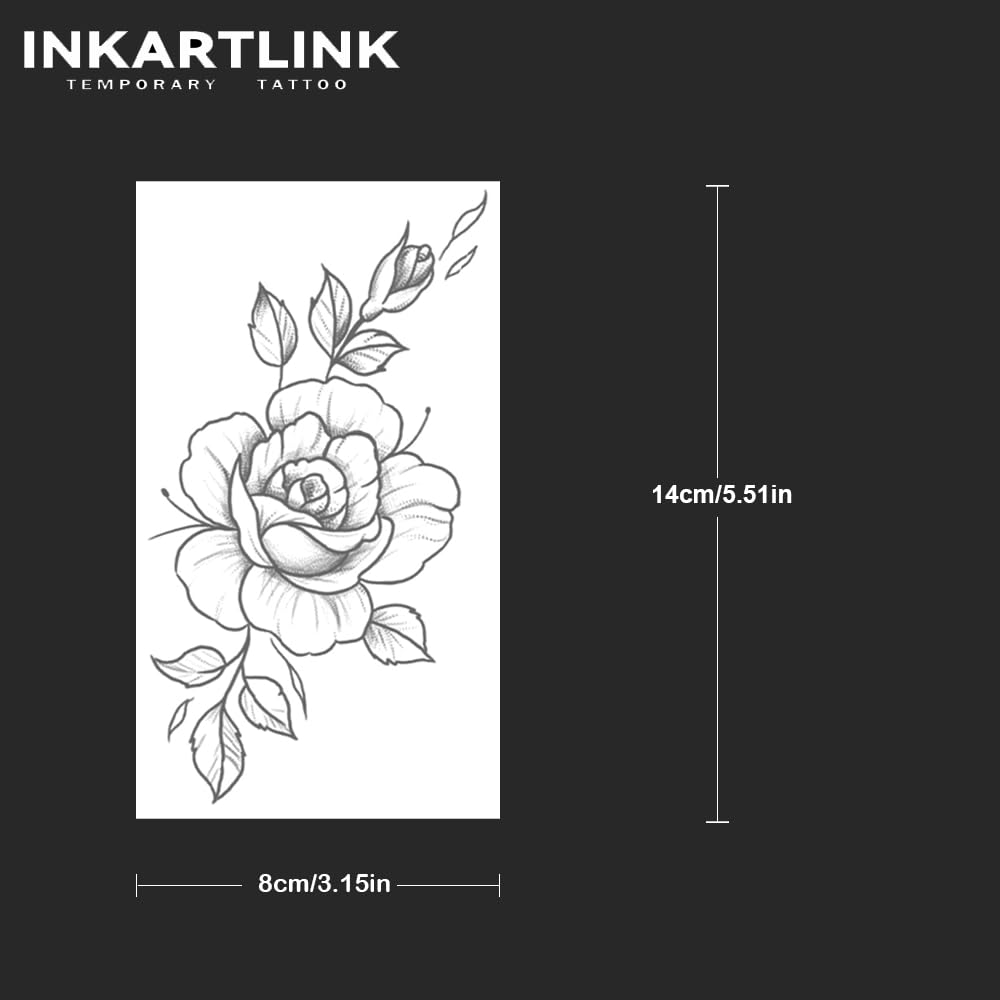 INKARTLINK semi-permanent tattoo with no adhesive required on skin.