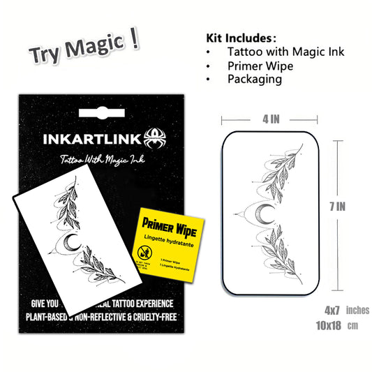 INKARTLINK realistic waterproof tattoo sticker suited for beach or night out