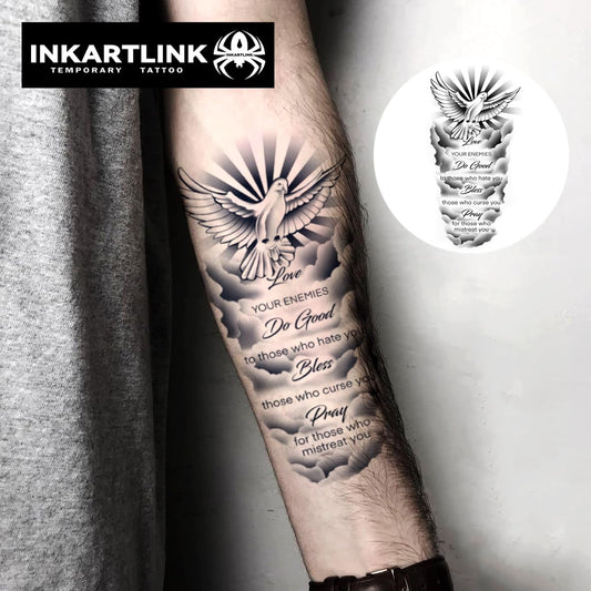 INKARTLINK semi-permanent tattoo realistic design on skin for authentic look.