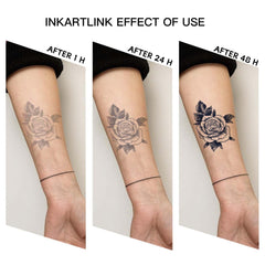 INKARTLINK Skin-safe botanicals illustration emphasizes skin-friendly materials for sensitive users