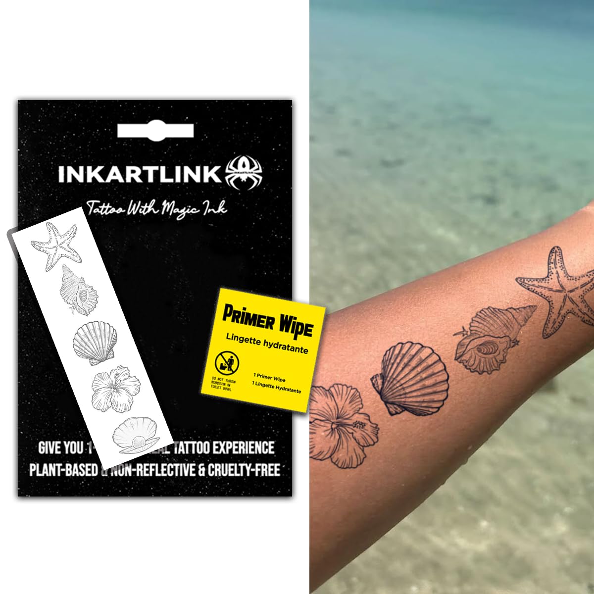INKARTLINK starfish tattoo design for beach-ready style and subtle expression.