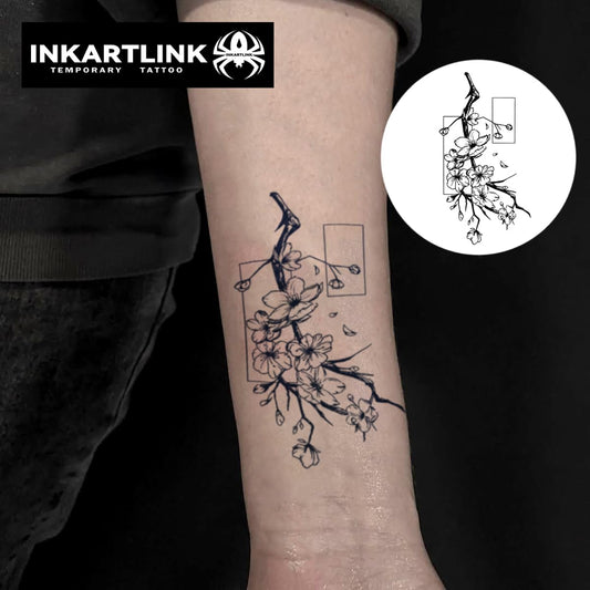 INKARTLINK Tattoo application steps, quick 30-second setup.