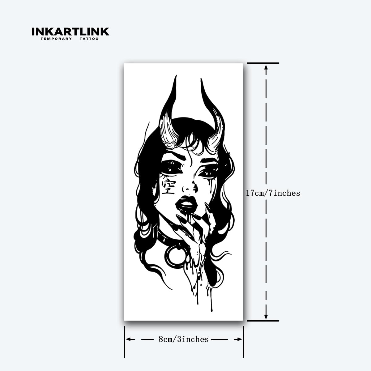 INKARTLINK Enchanting Demoness sheet demonstrates skin-safe, botanically derived color.