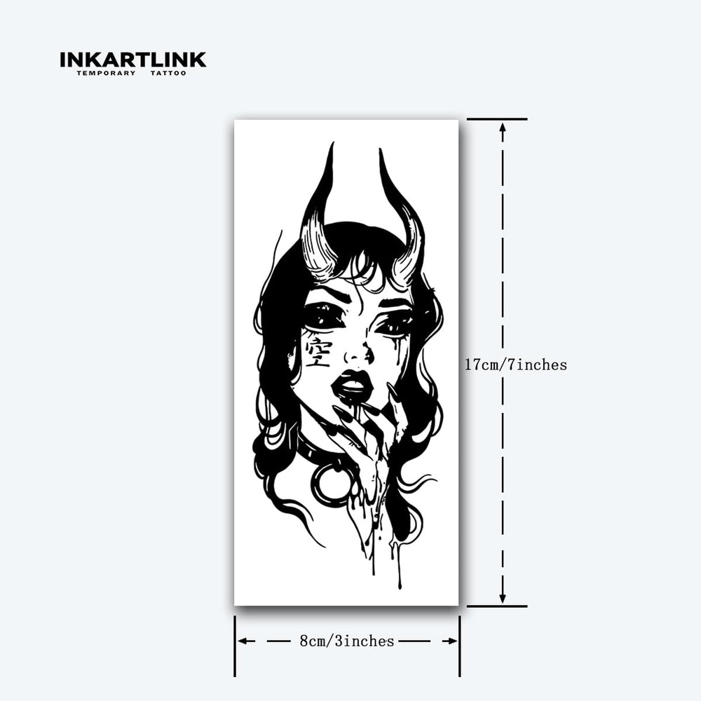 INKARTLINK Enchanting Demoness sheet demonstrates skin-safe, botanically derived color.
