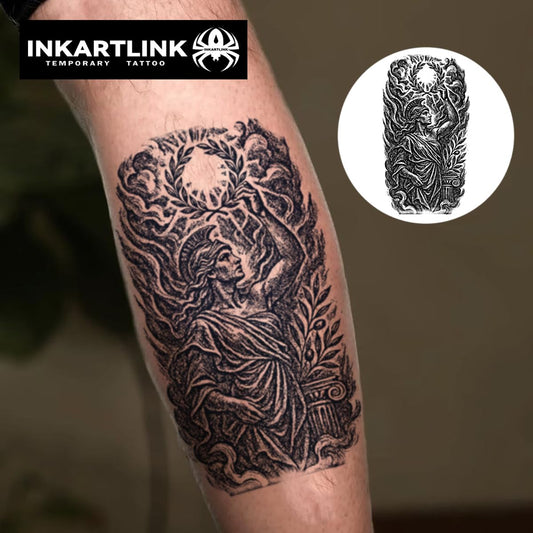 INKARTLINK Tattoo medium sheets display diverse designs for versatile styling