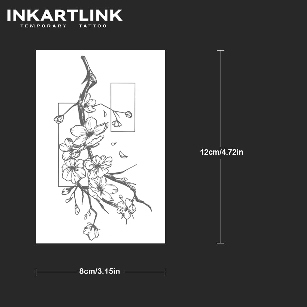 INKARTLINK Realistic look close-up, natural tattoo-like result.