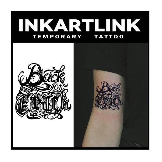INKARTLINK tattoo sheets front packaging with premium design and gift-ready presentation