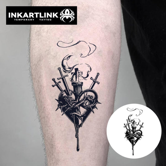 INKARTLINK Tattoo Tech Adult Art Designs, versatile collection for stylish temporary tattoos.
