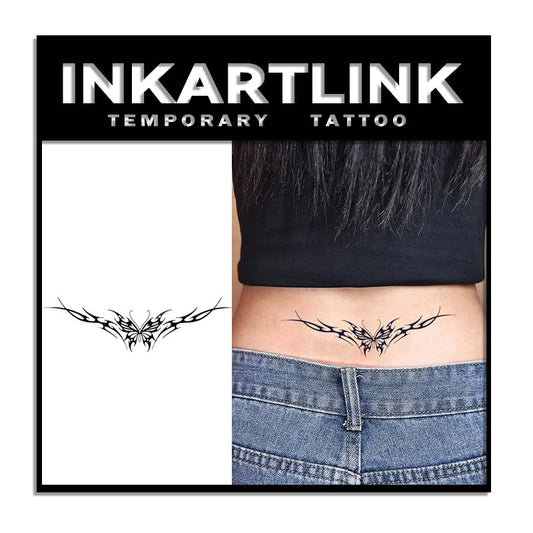 INKARTLINK Tattoo Tech floral design sheet—vibrant color, long-lasting body art.