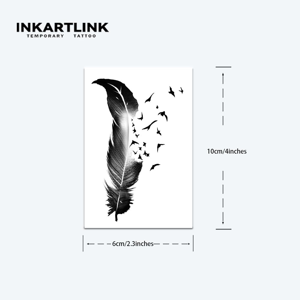 INKARTLINK Tattoo Tech nature leaf design for daily, skin-safe ink.