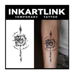 INKARTLINK Tattoo Tech Starlight Design sheet shows a long-lasting waterproof tattoo look.