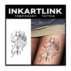 INKARTLINK Tattoo Tech Tribal Hearts design for bold style and easy wear.