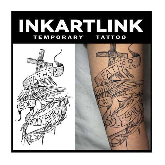 INKARTLINK Tattoo Tech two sheets with extra-large designs for bold skin art