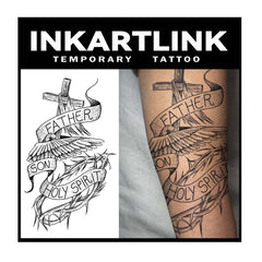 INKARTLINK Tattoo Tech two sheets with extra-large designs for bold skin art