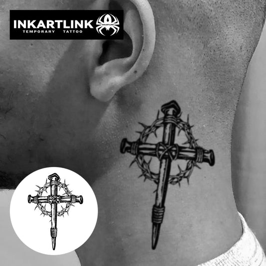 INKARTLINK Tattoo Tech waterproof swatch demonstrates durability on skin.
