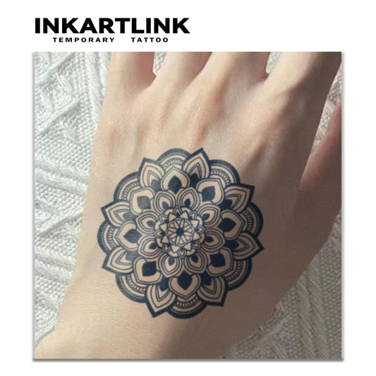 INKARTLINK two sheets extra-large semi-permanent tattoos offer bold arm or leg expressions.