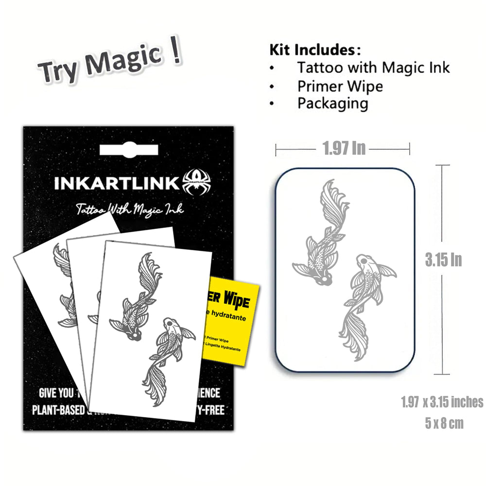 INKARTLINK waterproof tattoo stays vibrant through activities.