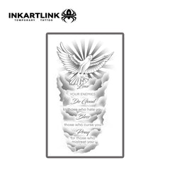 INKARTLINK Waterproof temporary tattoo endures water exposure during activities.