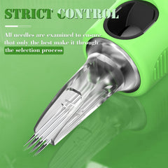 INKin Kelly soft silicone grip minimizes hand fatigue during long sessions.