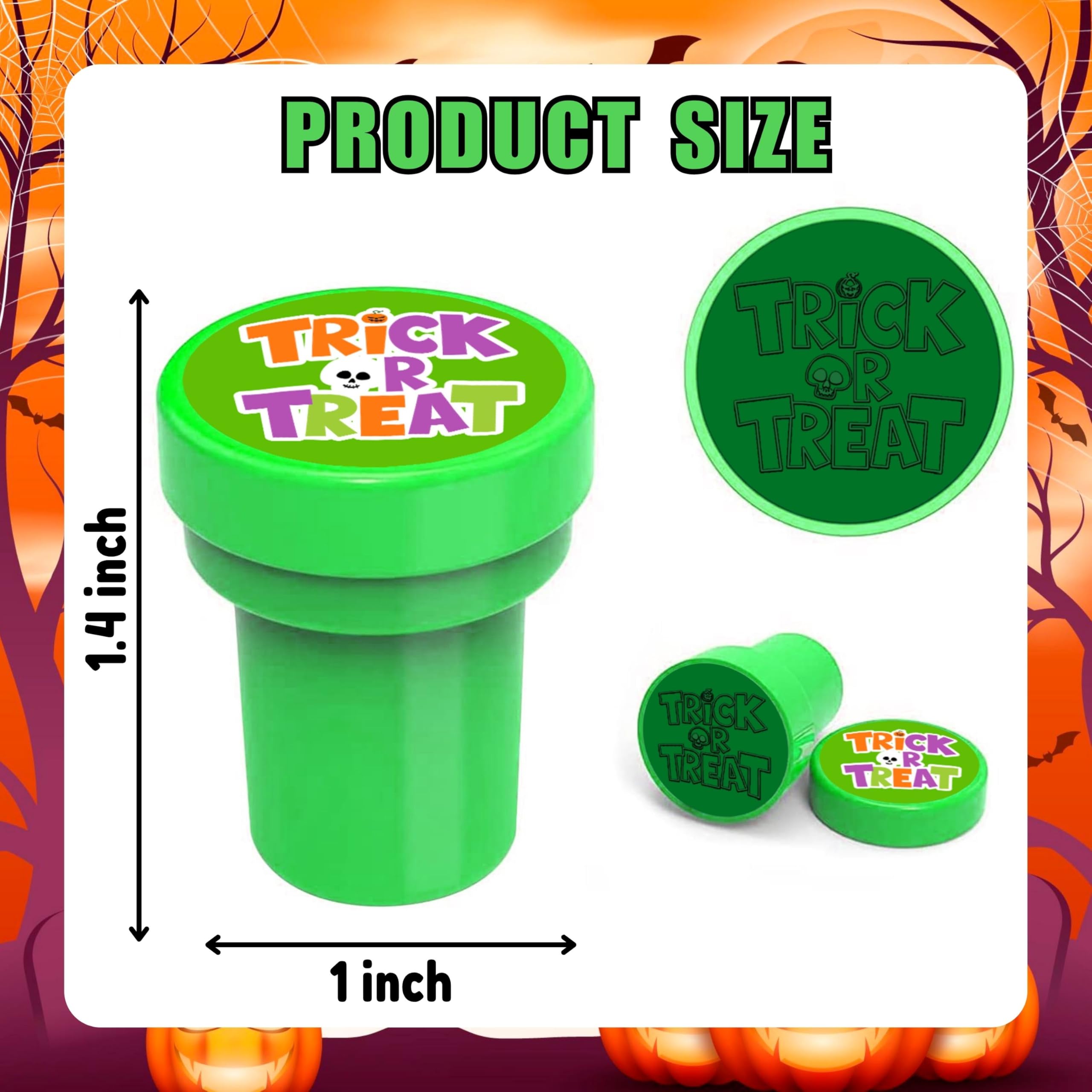 INKSOMOBA pre-cut stamps require no ink pad, simplifying Halloween decorating.