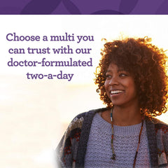 Label highlighting B12 and D3 ingredients on multivitamin