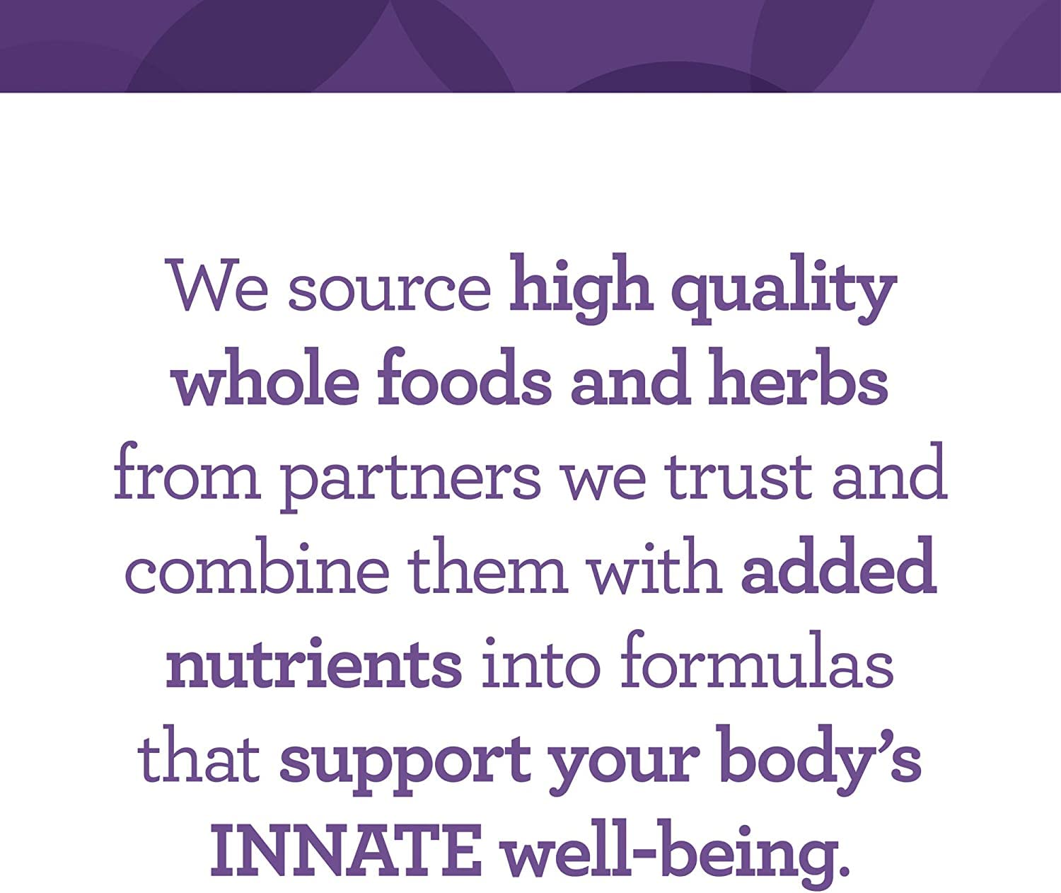 60 tablets, 30 servings packaging for INNATE womens multivitamin