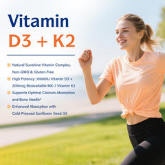 Ingredients panel showing Vitamin D3 and MK-7