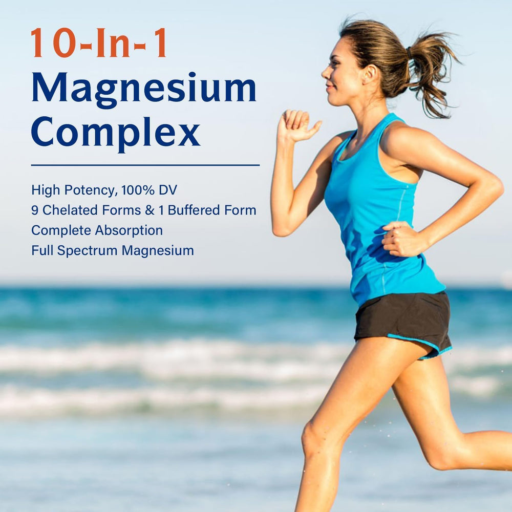 Graphic showing a full-spectrum magnesium profile with multiple magnesium forms.