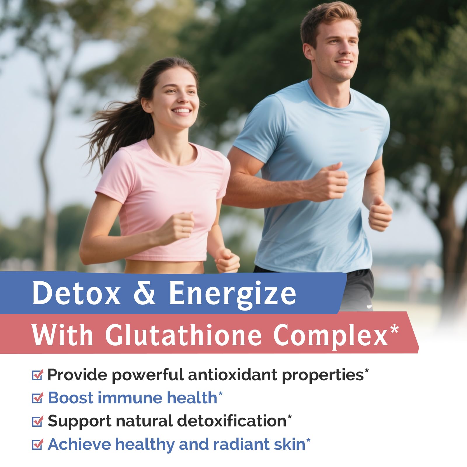 Supplement facts and ingredients panel for Innate Vitality Glutathione