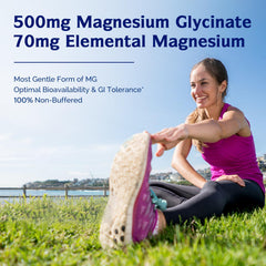 Ingredients and chelated magnesium glycinate formula
