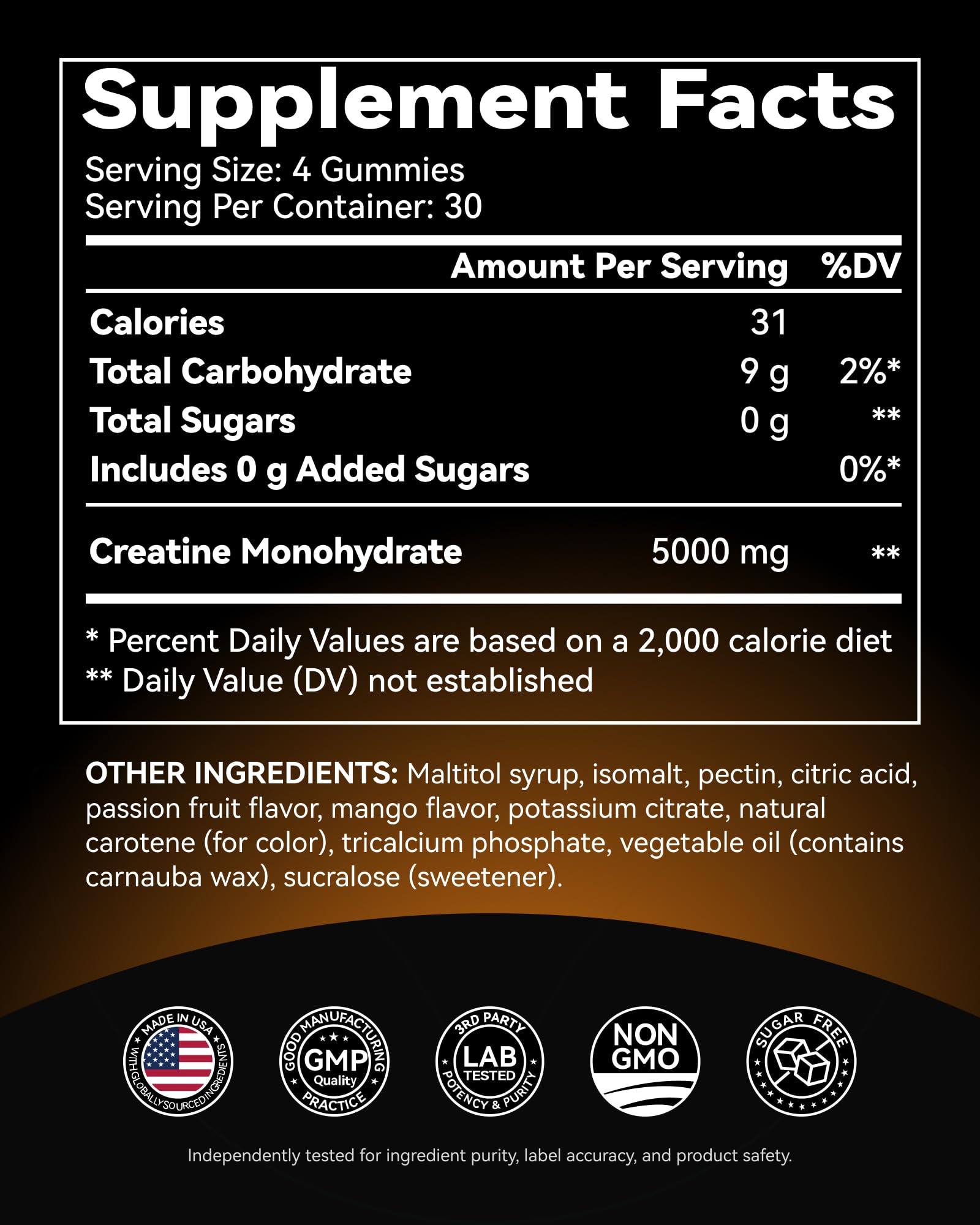Travel-friendly pack of Inner Brightness Creatine Gummies.