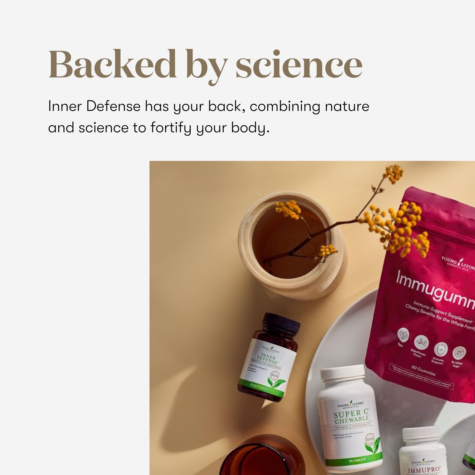 Inner Defense softgels packaging and bottle