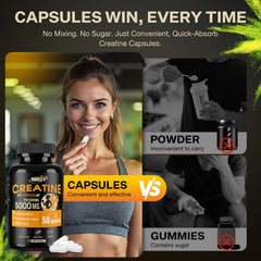 Ingredients list featuring hydrolyzed bovine collagen and creatine monohydrate