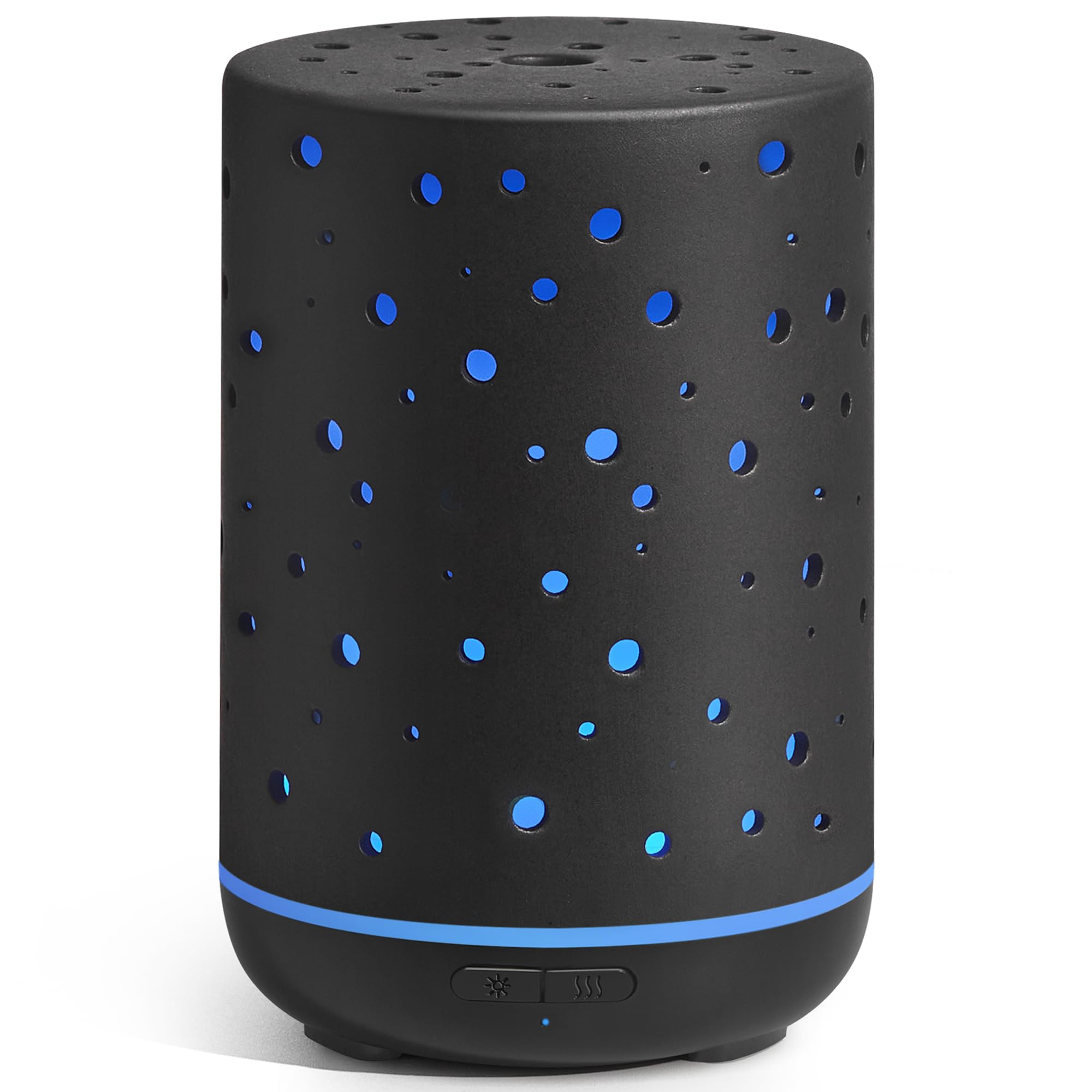 InnoGear 150ml ceramic diffuser in black, front view