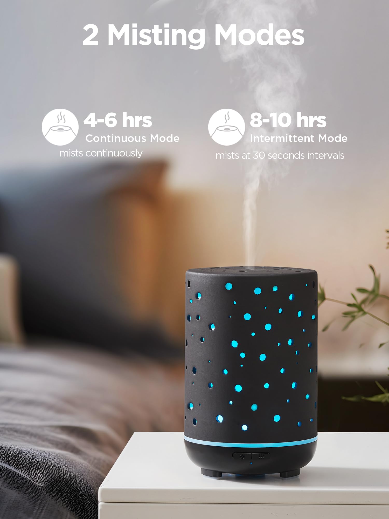 Diffuser in a cozy home office ambiance