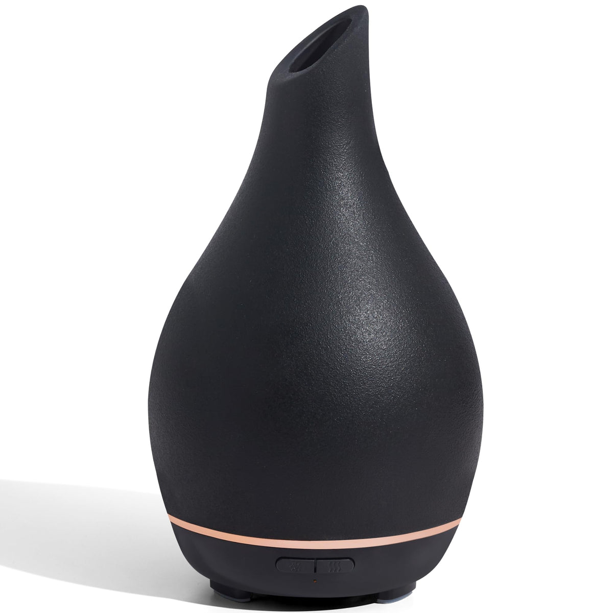 InnoGear 150ml black vase-shaped ceramic diffuser – front view