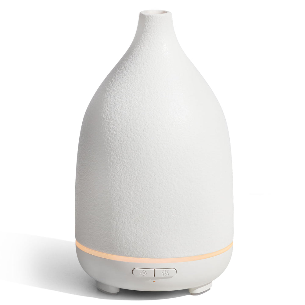InnoGear 150ML ceramic oil diffuser with white base — front view