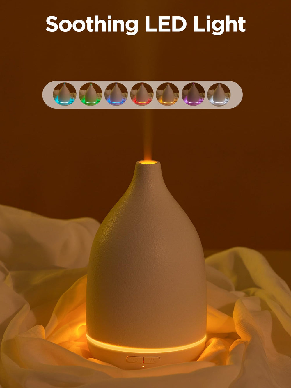 Side view of white base and chimney outlet