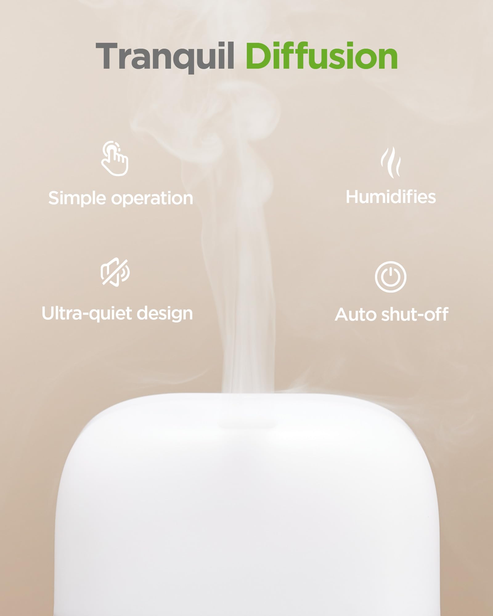 InnoGear diffuser with misting in a living room