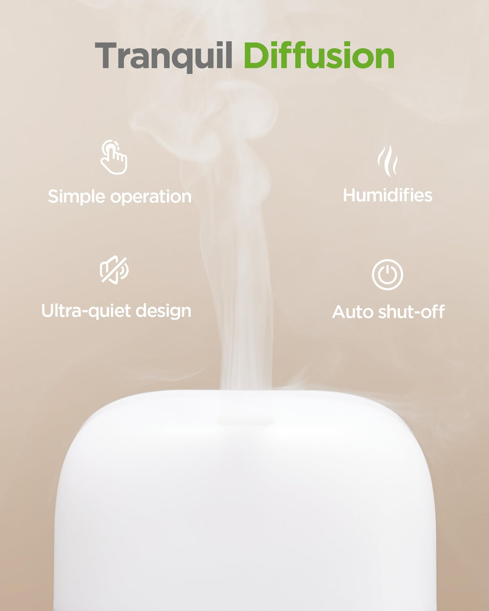 InnoGear diffuser with misting in a living room