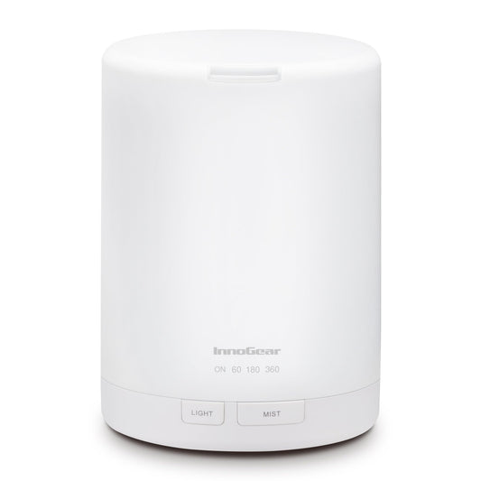 InnoGear 300ML essential oil diffuser in white, side view